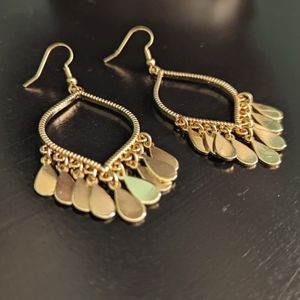 Modcloth | Gold Chandelier Teardrop Earrings